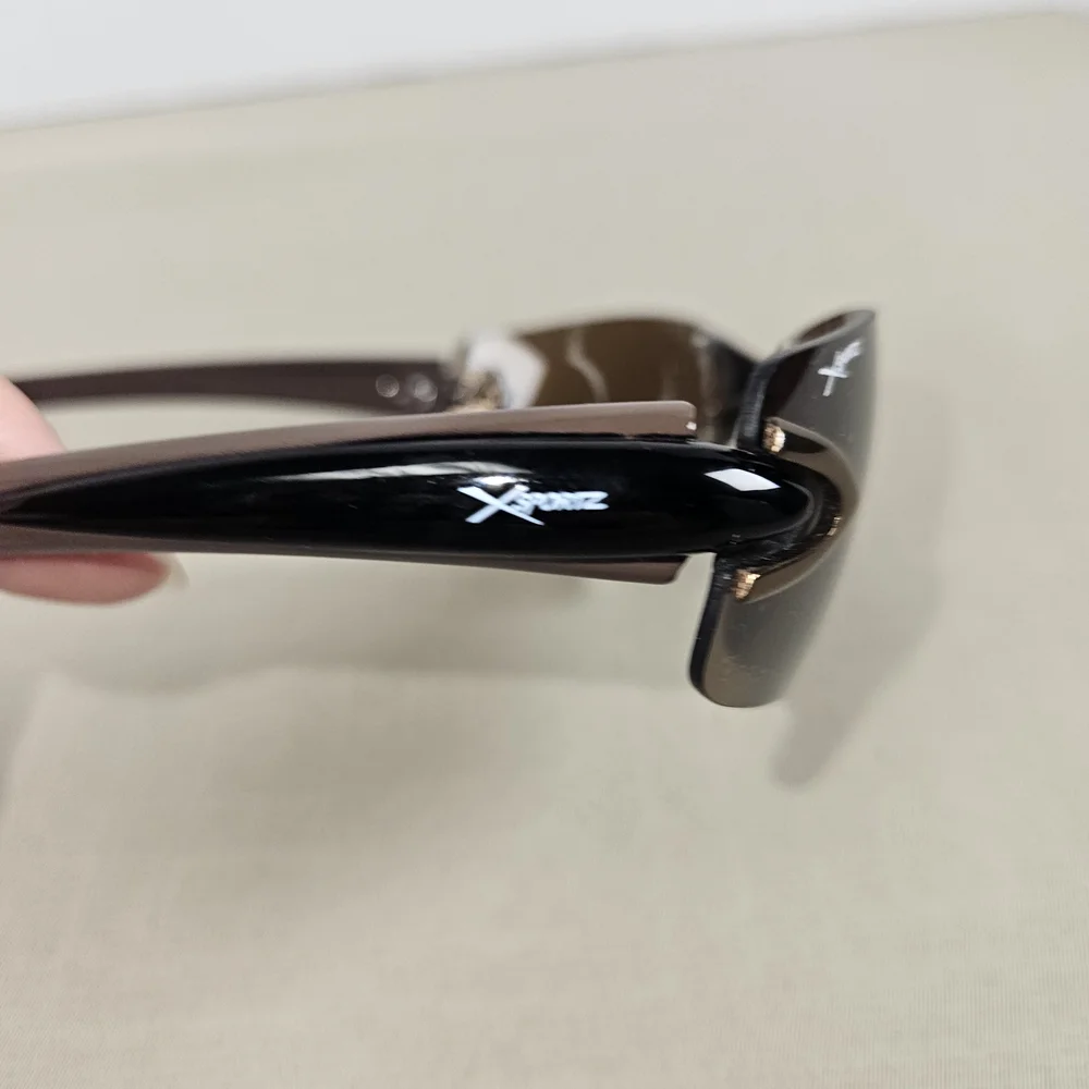 Brown Rimless Men's Sunglasses